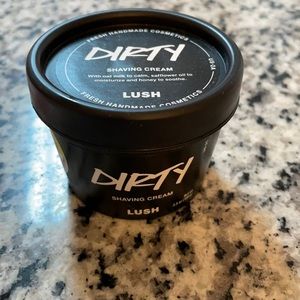 Lush Cosmetics dirty shaving cream 3.5oz
